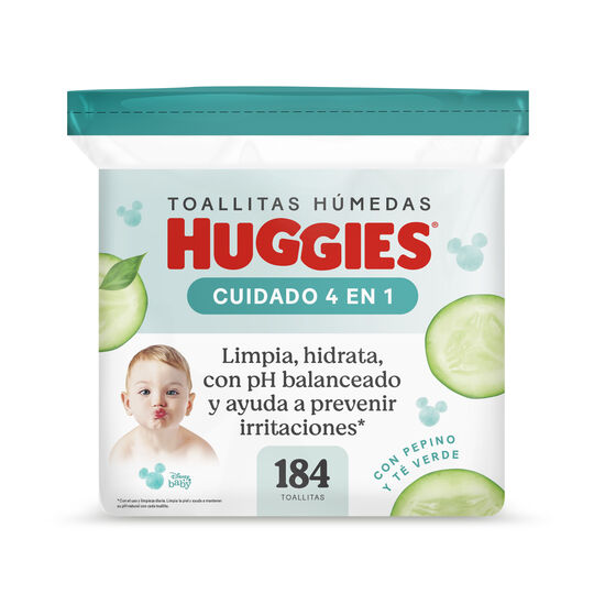 Toallitas Húmedas Huggies Cuidado 4 en 1 - 184 unid